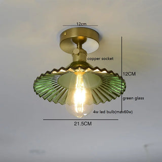 Celako™ Ambra Ceiling Light | Glass Bedroom Lighting
