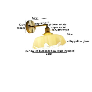 Celako™ Petalo Wall Light | Glass Bedroom Lighting