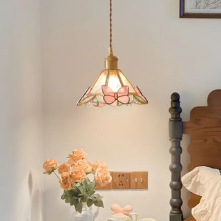 Celako™ Aurielle Pendant Light | French Vintage Glass Bedroom Lighting