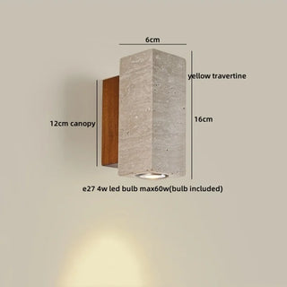 Celako™ Travura Wall Light | Travertine Living Room Lighting