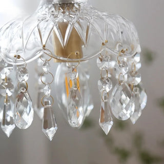 Celako™ Vetriore Pendant Light | Copper Crystal Glass Bedroom Lighting
