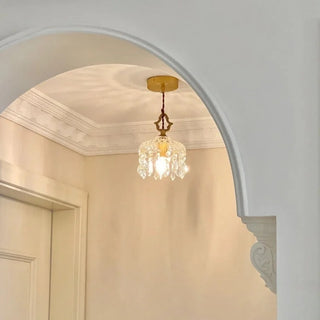 Celako™ Pristal Pendant Light | Copper Glass Crystal Bedroom Lighting