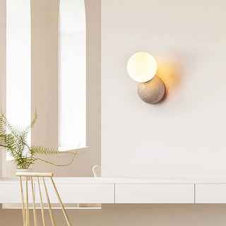 Celako™ Soletta Wall Light | Yellow Travertine Kitchen Island Lighting