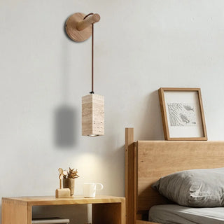 Celako™ Petraura Wall Light | Yellow Travertine Living Room Lighting