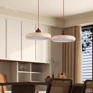 Suspension Celako™ Gialterra | Éclairage d'îlot de cuisine en travertin jaune