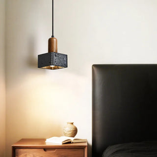 Celako™ Basalti Pendant Light | Black Travertine Kitchen Island Lighting