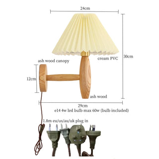 Celako™ Ivoura Wall Light | PVC Wood Living Room Lighting