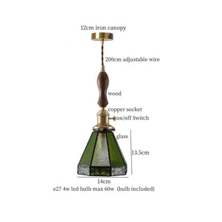 Celako™ Verdalume Pendant Light | Glass Stone Bedroom Lighting