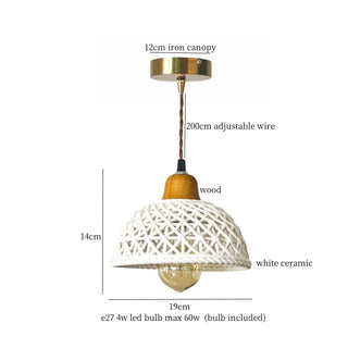 Celako™ Seijaku Pendant Light | Ceramic Dining Room Lighting