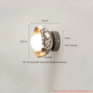 Celako™ Lapidus Wall Light | Marble Japan Style