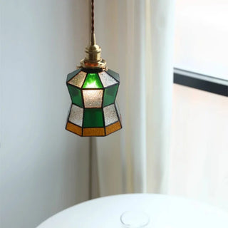 Celako™ Viridien Pendant Light | Tiffany Vintage Green Glass Bedroom Lighting