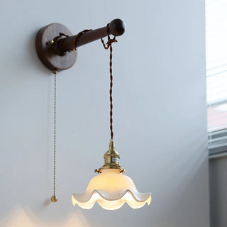 Celako™ Petalia Wall Light | Ceramic Bedroom Lighting