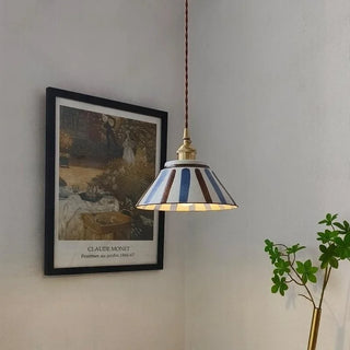 Suspension Celako™ Kinraku | Éclairage de salon en céramique style Wabi Sabi japonais